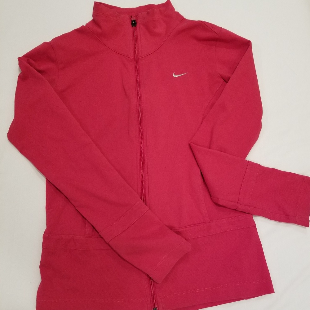 Nike Pink Active Zipper Top